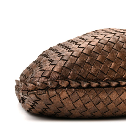 Bottega Veneta Metallic Nappa Intrecciato Large Veneta Hobo Copper 8 of 9