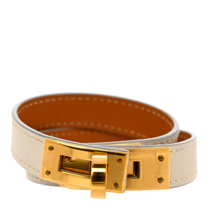 Hermes Swift Kelly Double Tour Bracelet T1 White 1 of 8
