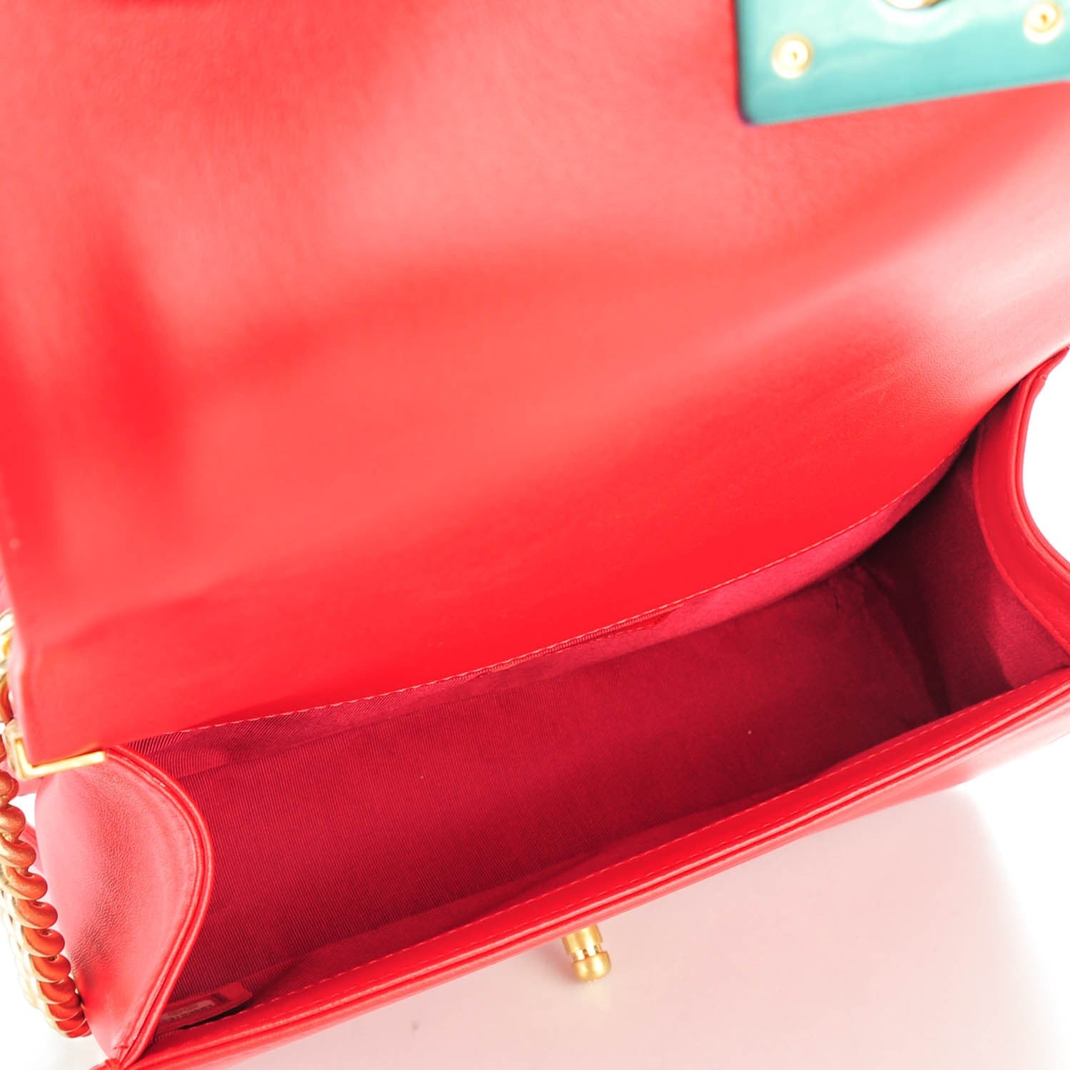 Chanel Lambskin Quilted Medium Boy Flap Red 5 of 8