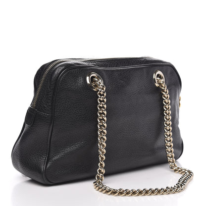 Gucci Pebbled Calfskin Small Soho Bowler Black 3 of 13