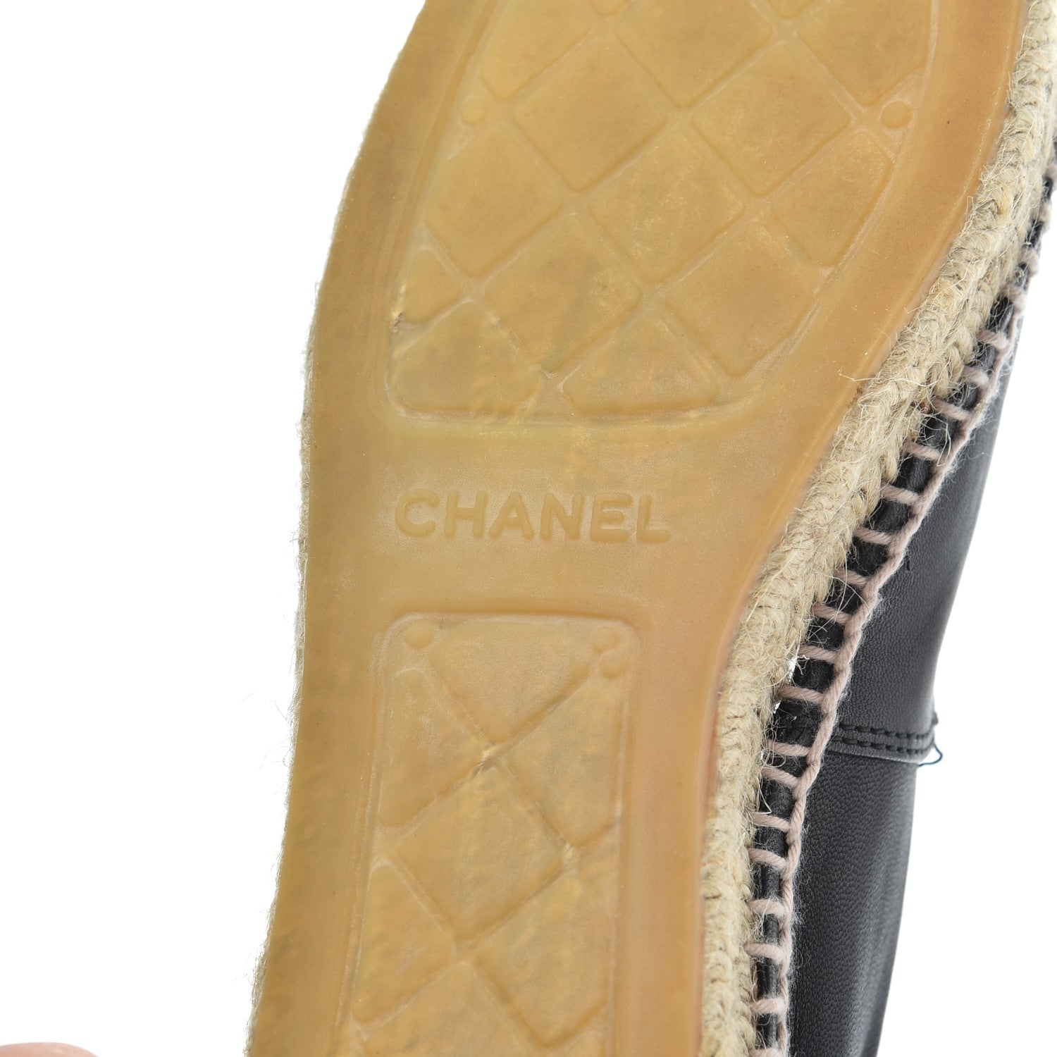 Chanel Lambskin CC Espadrilles 39 Black 7 of 27
