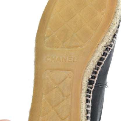 Chanel Lambskin CC Espadrilles 39 Black 7 of 27
