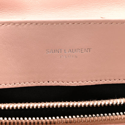 Saint Laurent Calfskin Y Quilted Monogram Small Loulou Chain Satchel Pale Blush 6 of 10