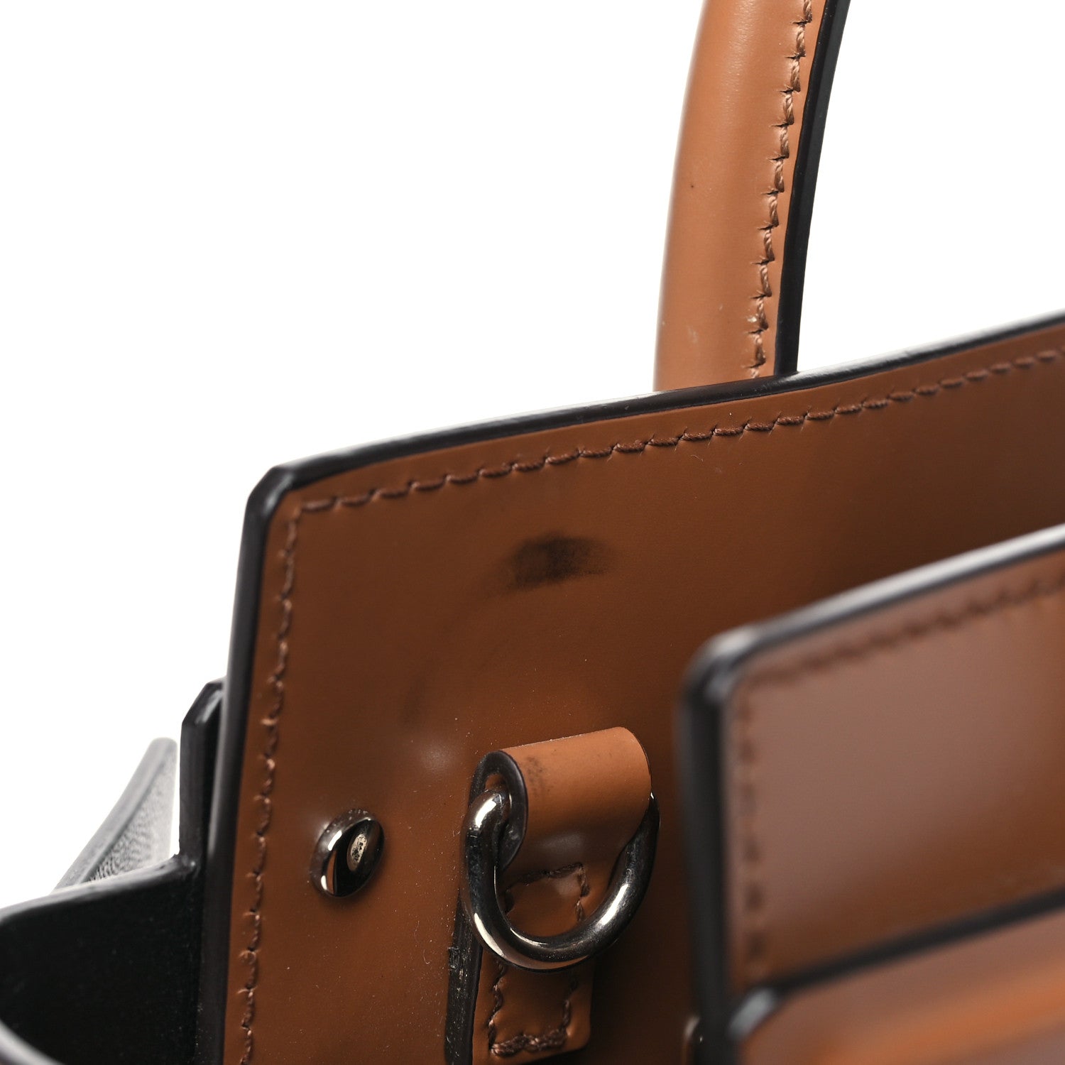 Givenchy Smooth Calfskin Mini Horizon Satchel Caramel 10 of 10