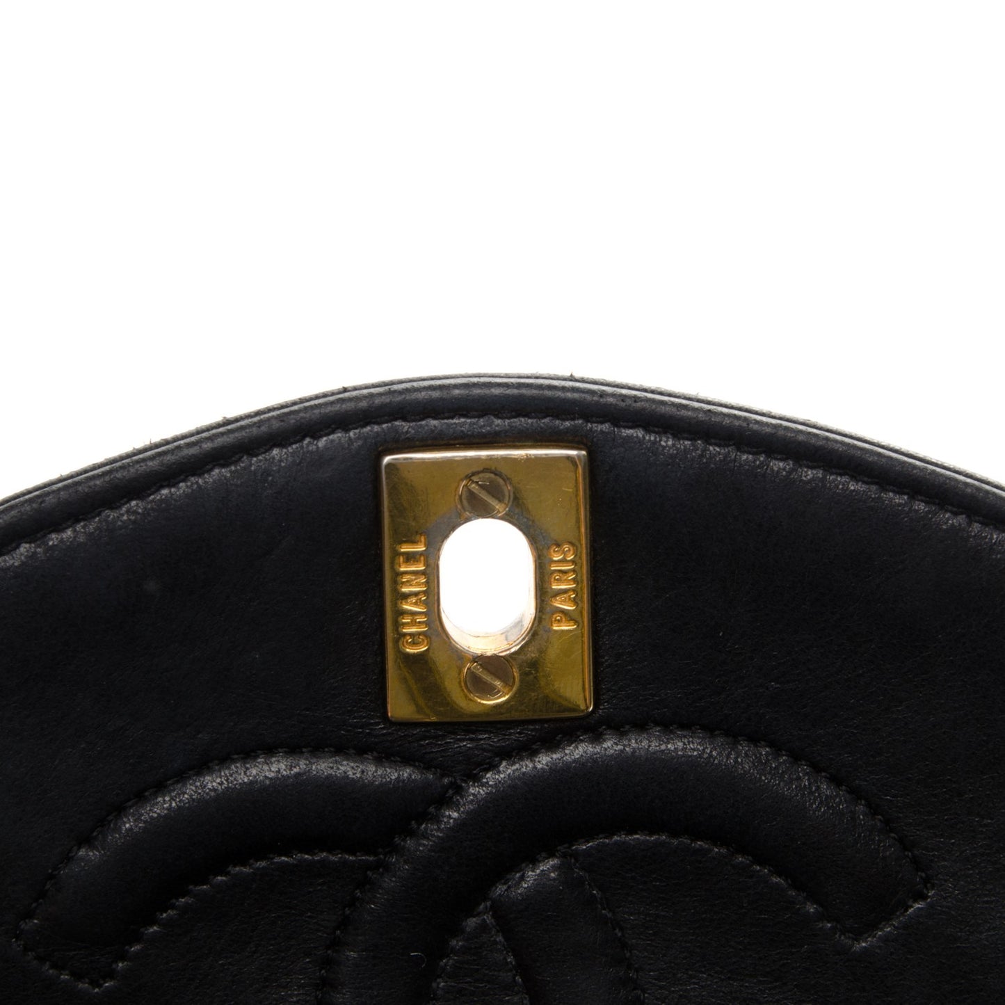 Lambskin Quilted Small Single Flap Black
