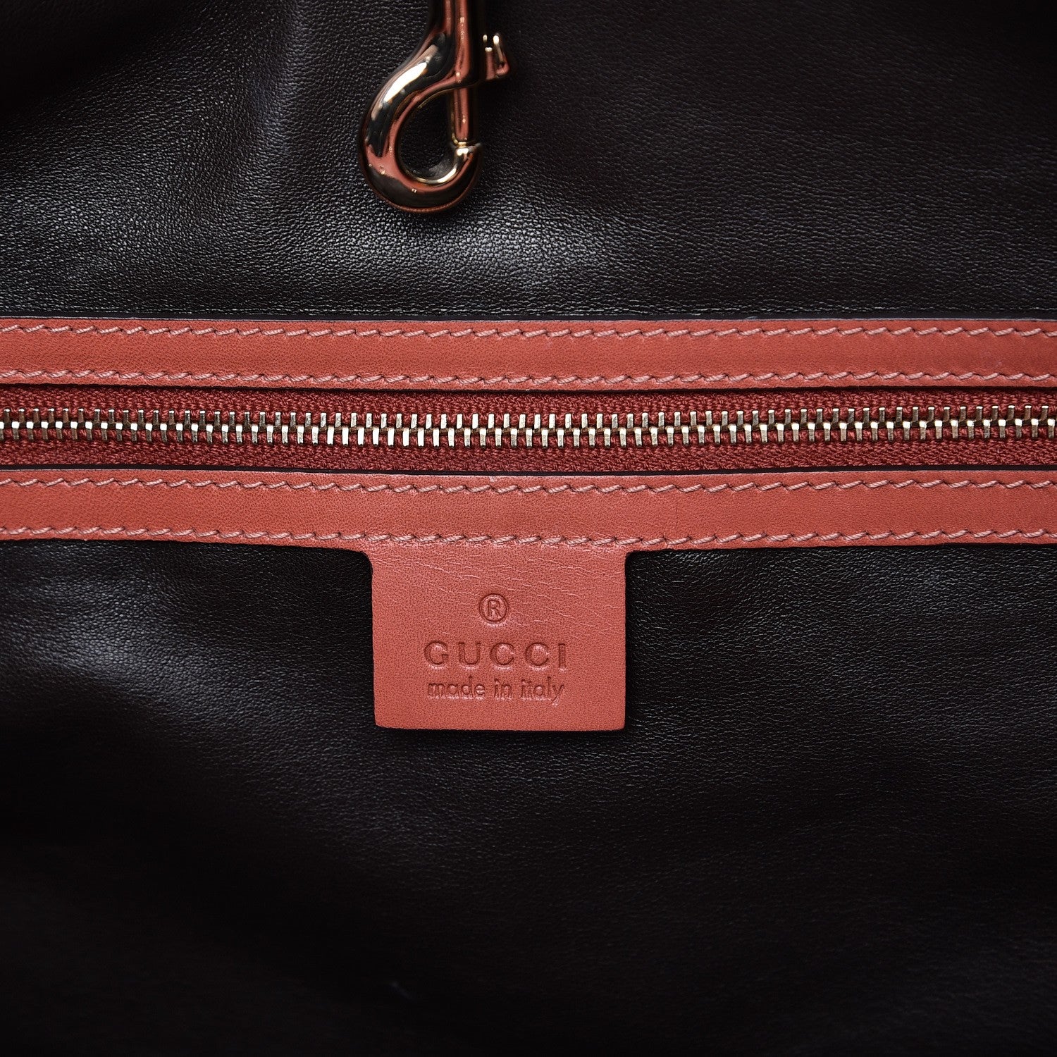 Gucci Python Medium Craft Tote Coral 9 of 12