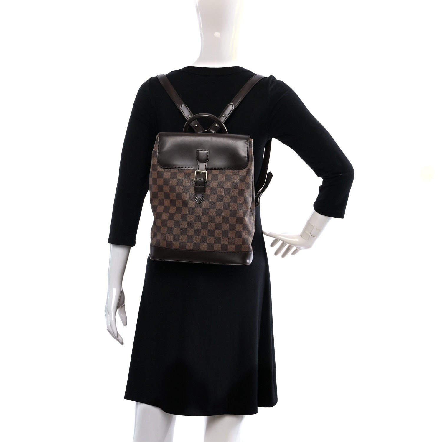 Louis Vuitton Damier Ebene Soho Backpack 3 of 19
