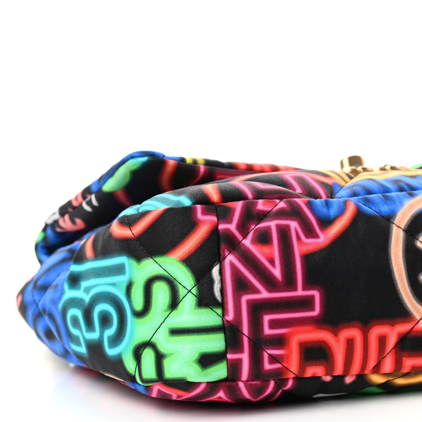 Fabric Printed Medium Chanel 19 Flap Black Multicolor