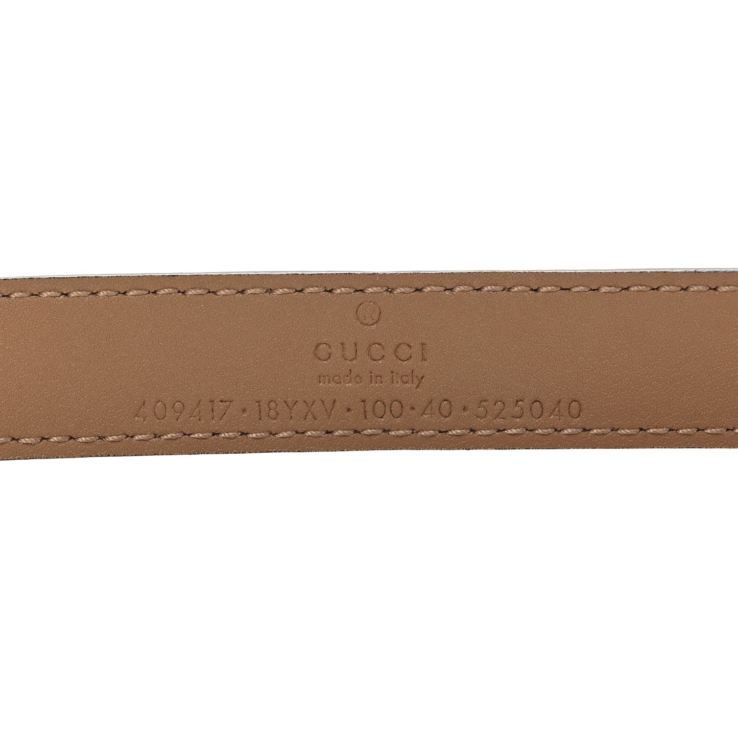 Azalea Calfskin Enamel Monochrome Double G 20mm Belt 100 40 Camelia