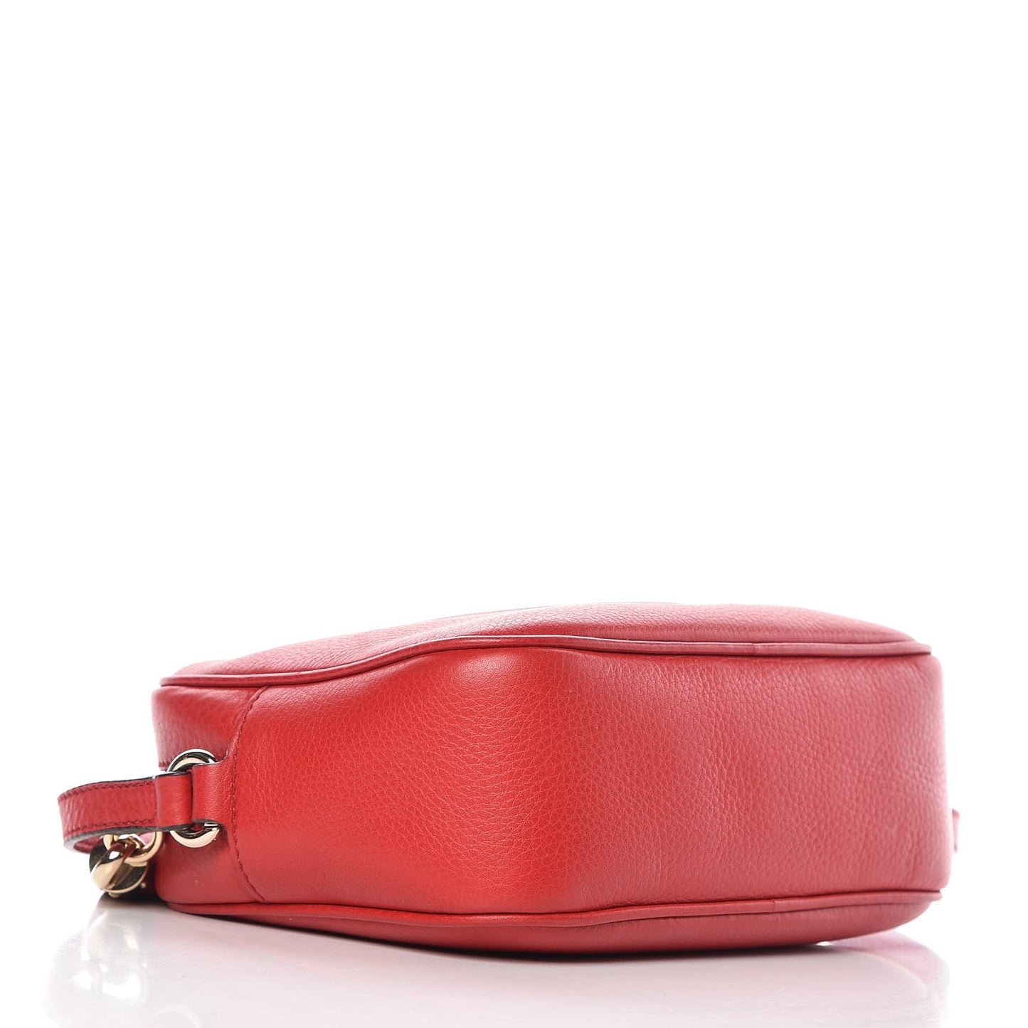 Pebbled Calfskin Small Soho Disco Bag Tabasco Red
