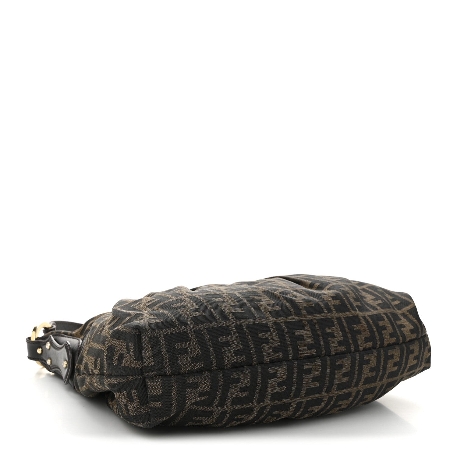 Fendi Zucca Cuoio Lucido Chef Hobo Tobacco Moro 4 of 10