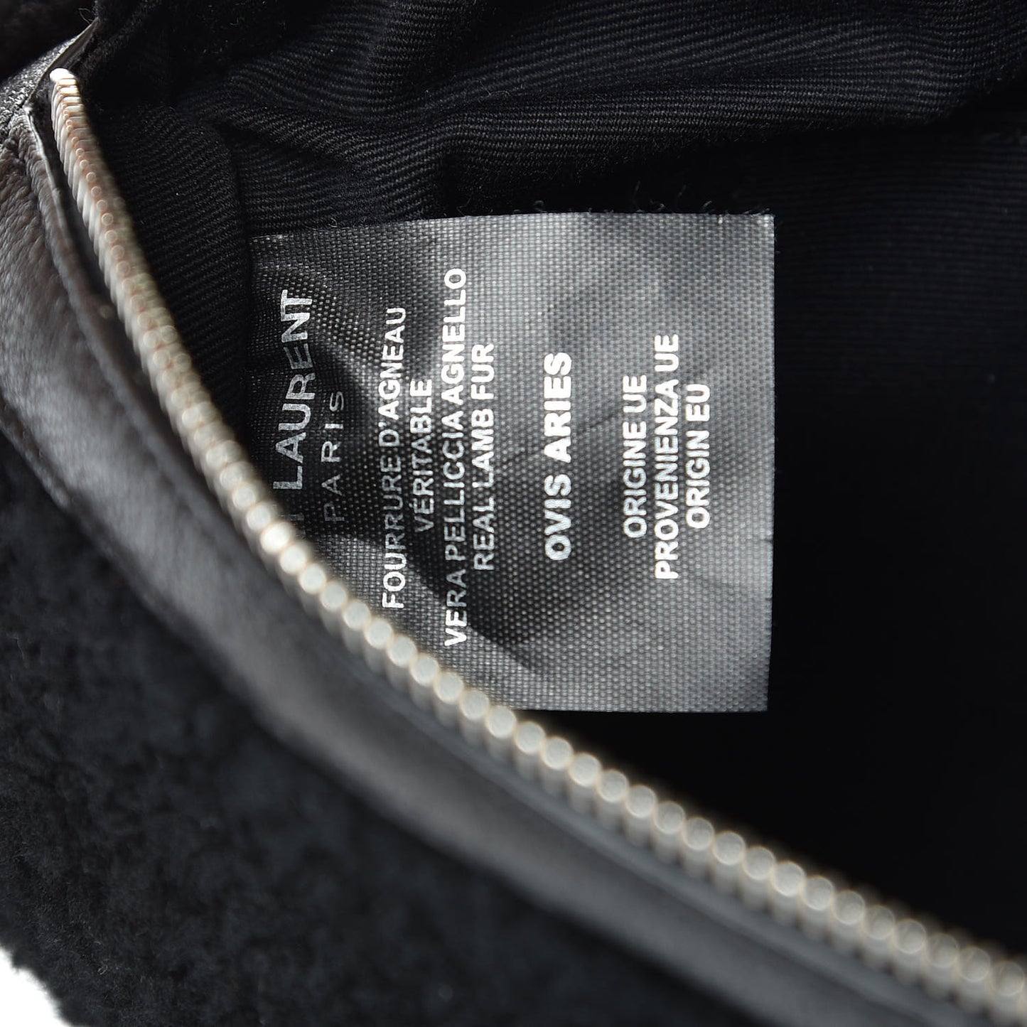 Shearling Belt Bag Black