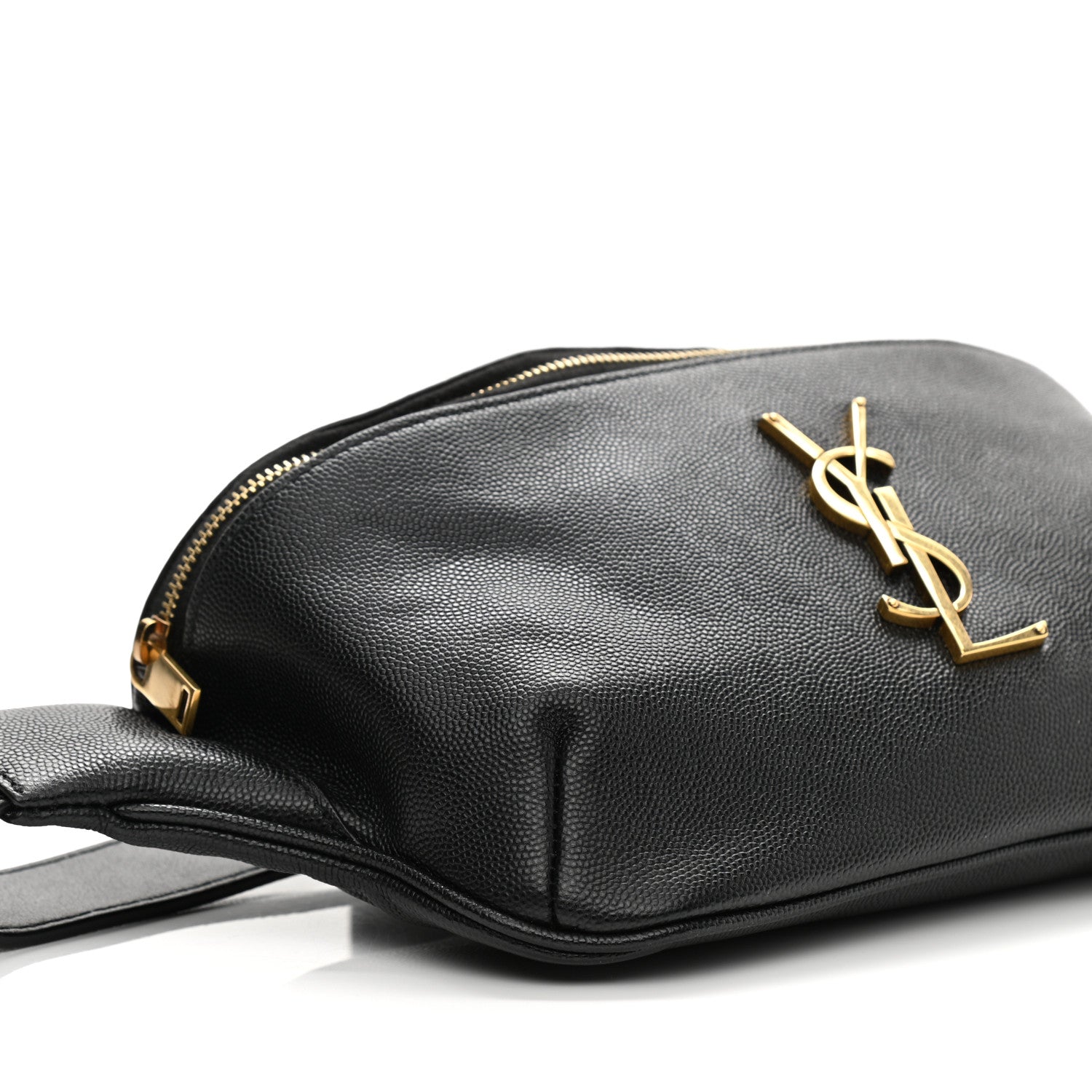 Saint Laurent Grain De Poudre Monogram Belt Bag Black 9 of 11