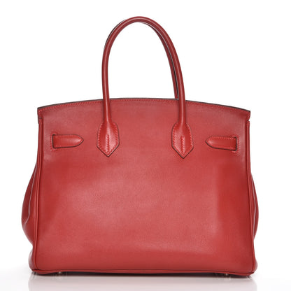 Hermes Swift Birkin 30 Rouge Garance 4 of 27