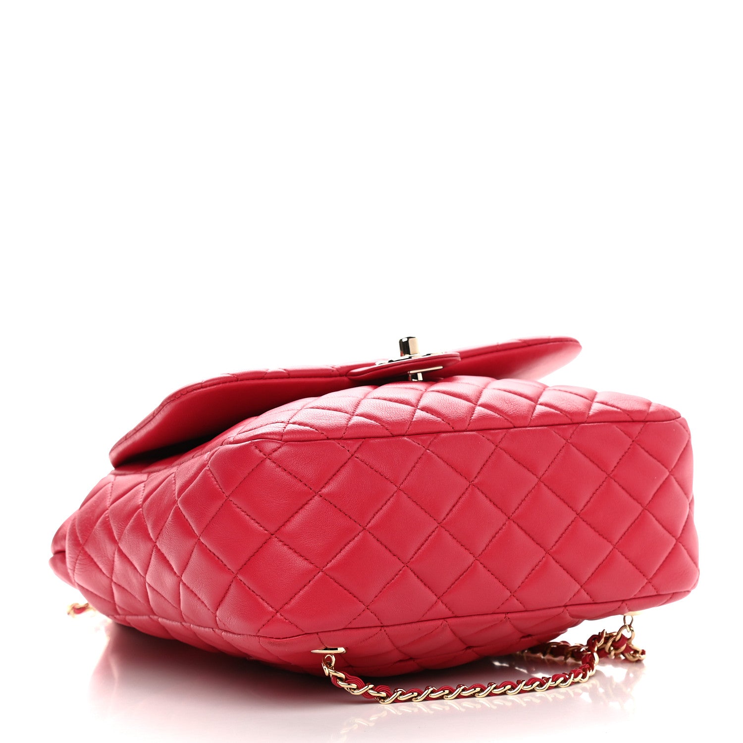 Chanel Lambskin Quilted Large In Seoul Backpack Red 3 of 9