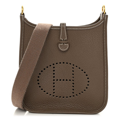 Hermes Taurillon Clemence Evelyne TPM Etoupe 1 of 10