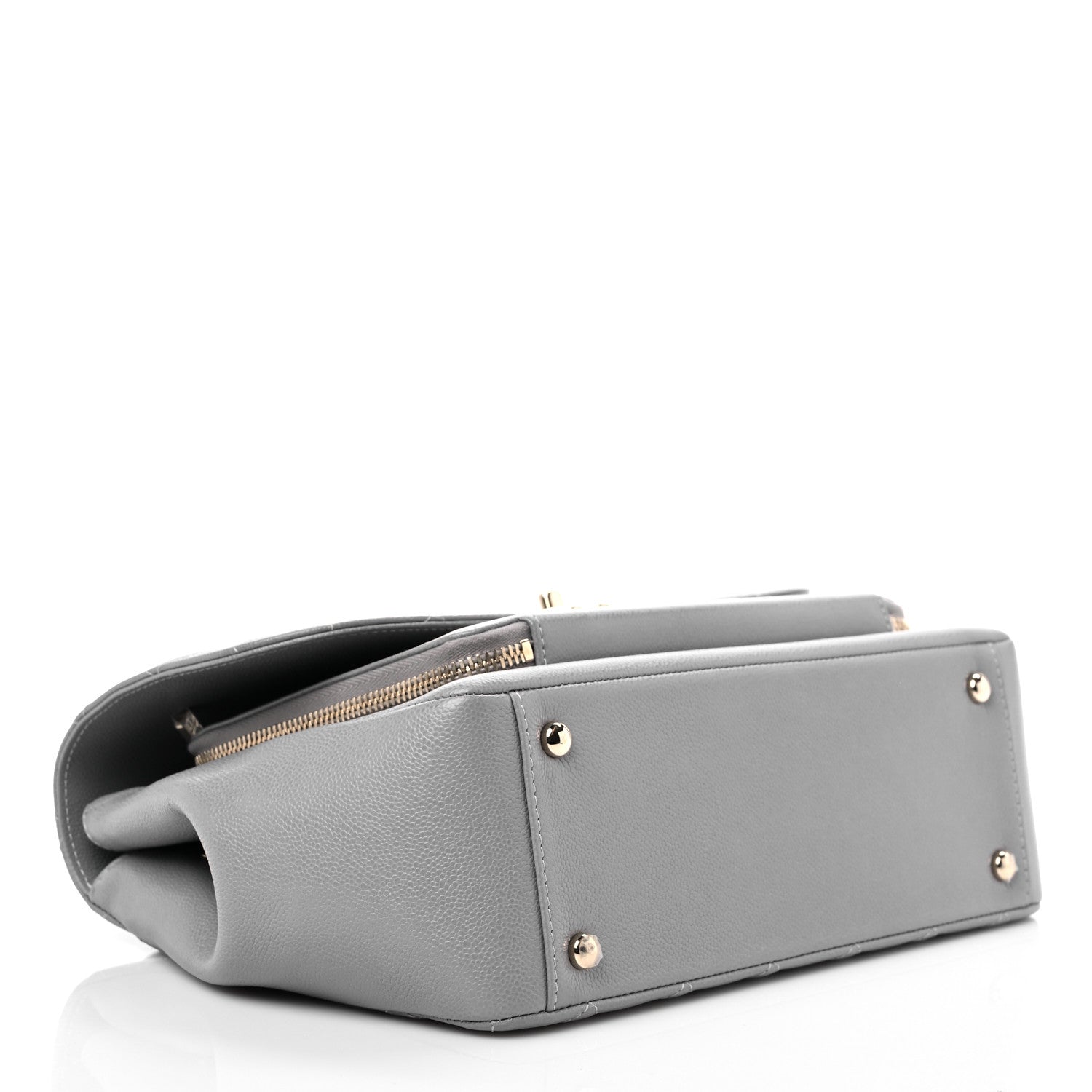 Chanel Caviar Quilted Large Business Affinity Flap Grey 4 of 12