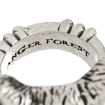 Gucci Sterling Silver Large Anger Forest Wolf Head Ring 65 11 7 of 7