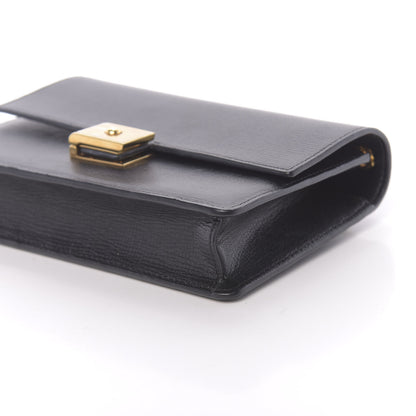 Mulberry Small Classic Grain Cheyne Clutch Black 8 of 10