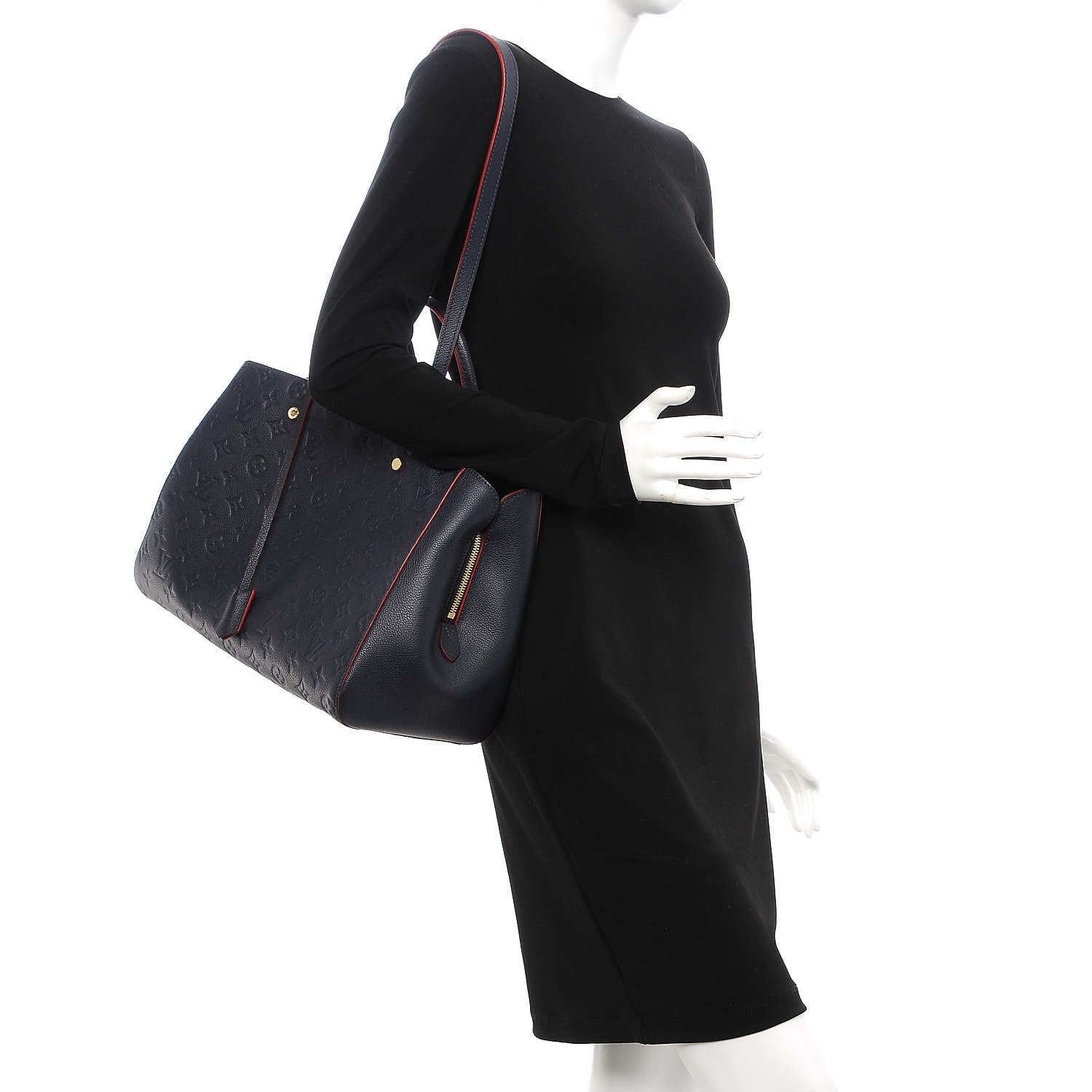 Louis Vuitton Empreinte Montaigne GM Marine Rouge 2 of 6