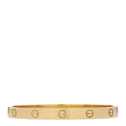 Cartier 18K Yellow Gold Brushed Finish LOVE Bracelet 18 2 of 9