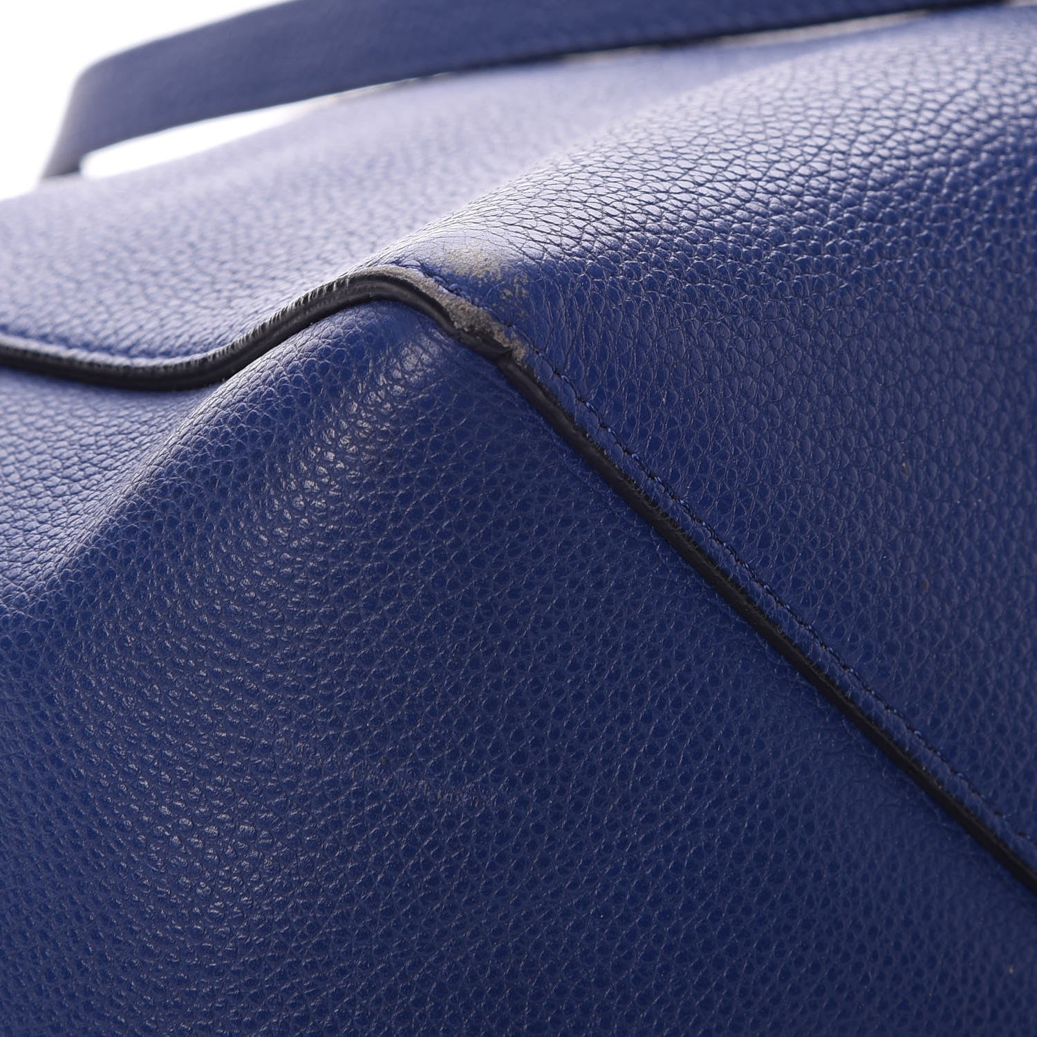 Celine Soft Grained Calfskin Small Belt Cabas Phantom Indigo 8 of 11