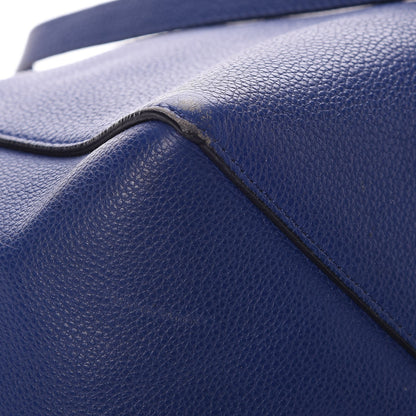 Celine Soft Grained Calfskin Small Belt Cabas Phantom Indigo 8 of 11
