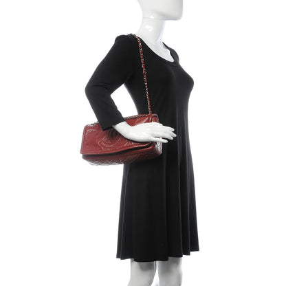 Chanel Calfskin Medium Timeless CC Flap Dark Red 2 of 12