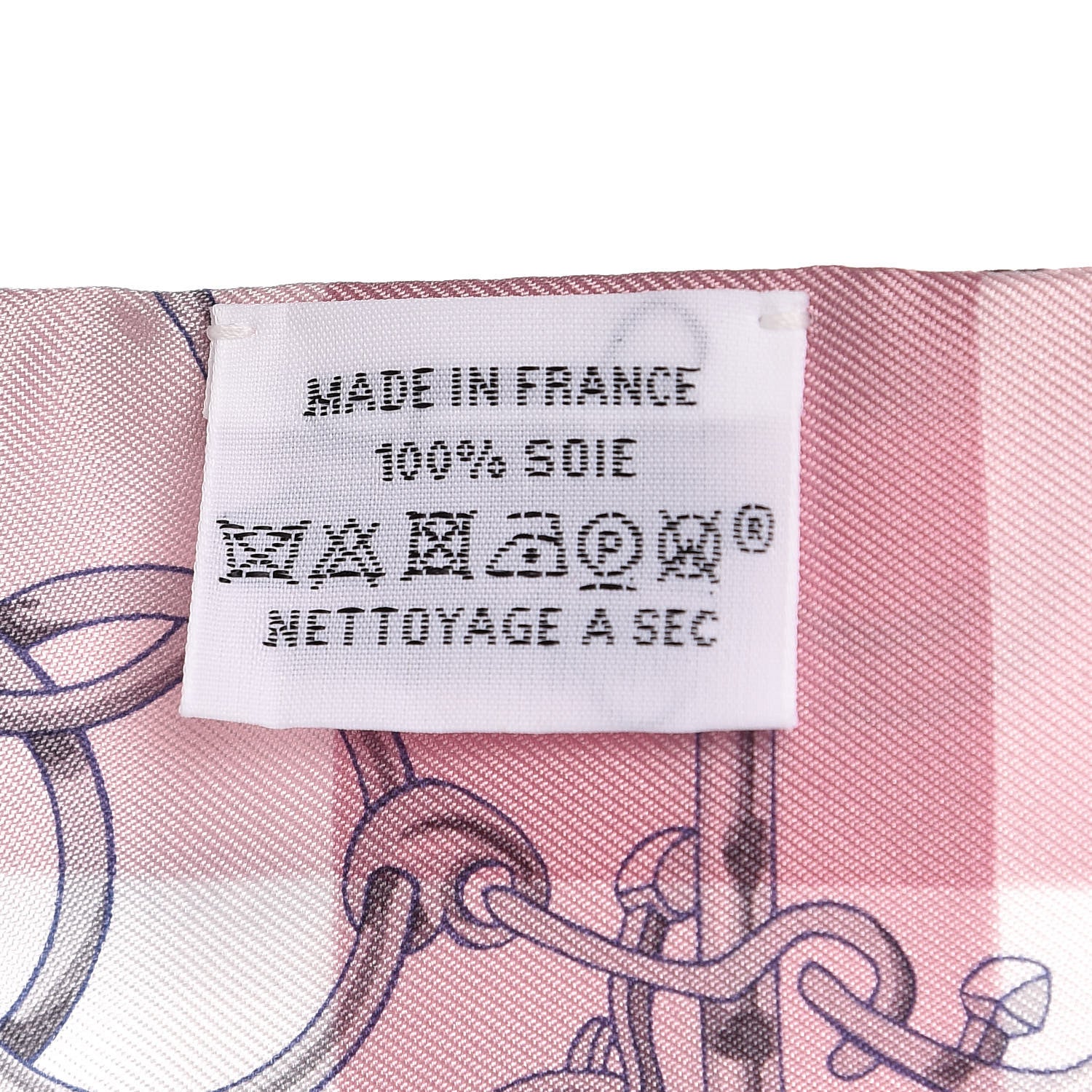 Hermes Silk Mors Et Gourmettes Vichy Twilly Parme Mauve White 3 of 5
