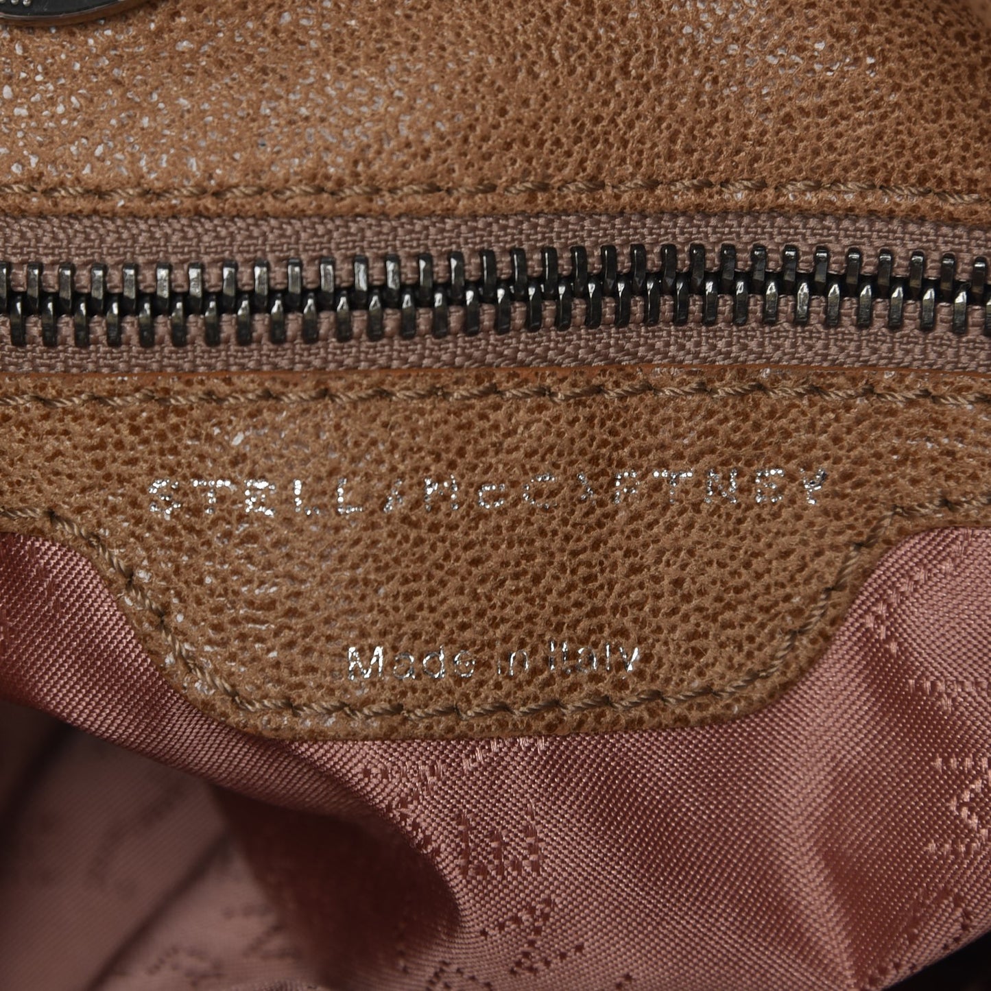 Shaggy Deer Falabella Fold Over Tote Taupe