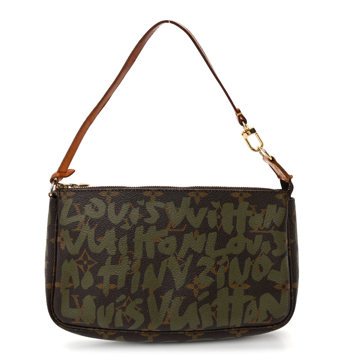 Monogram Graffiti Pochette Accessories Kaki