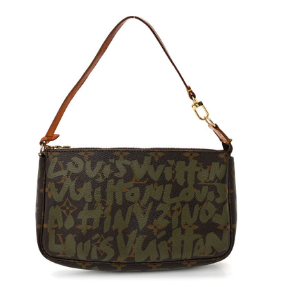Louis Vuitton Monogram Graffiti Pochette Accessories Kaki 1 of 11