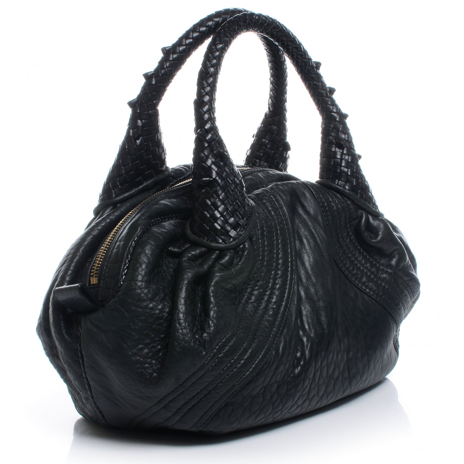 Fendi Nappa Nuvolata Spy Bowler Black 3 of 8