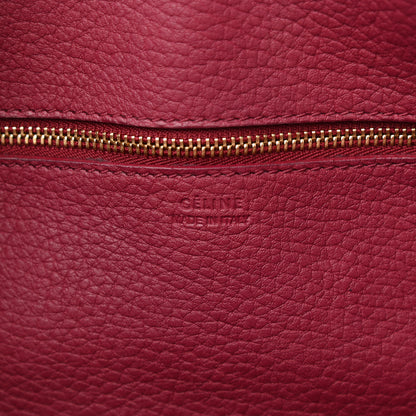 Celine Crisped Calfskin Small Tie Knot Tote Red 7 of 11