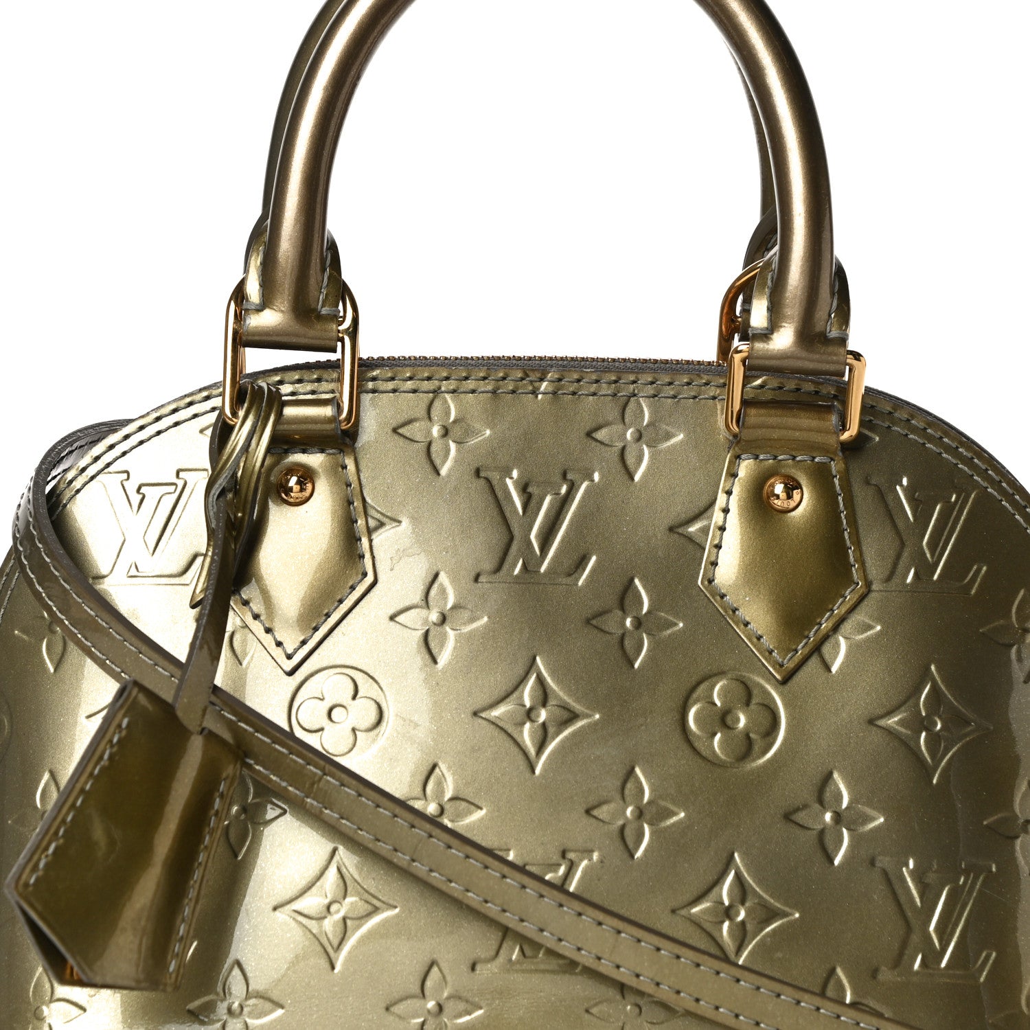Louis Vuitton Vernis Alma BB Givre 7 of 12