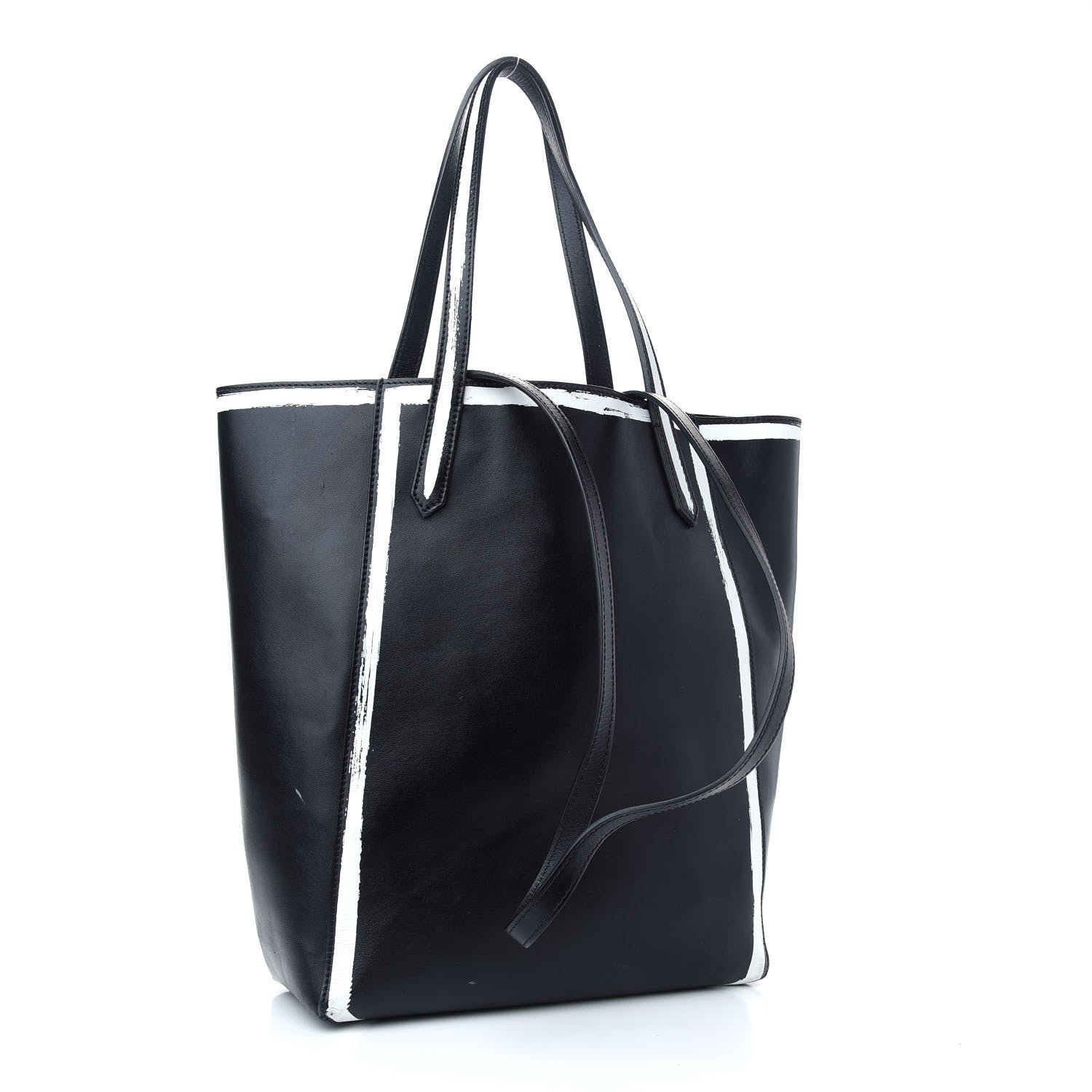 Givenchy Calfskin Logo Print Stargate Shopper Tote Black 4 of 12