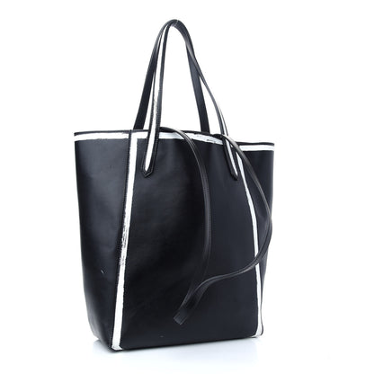 Givenchy Calfskin Logo Print Stargate Shopper Tote Black 4 of 12