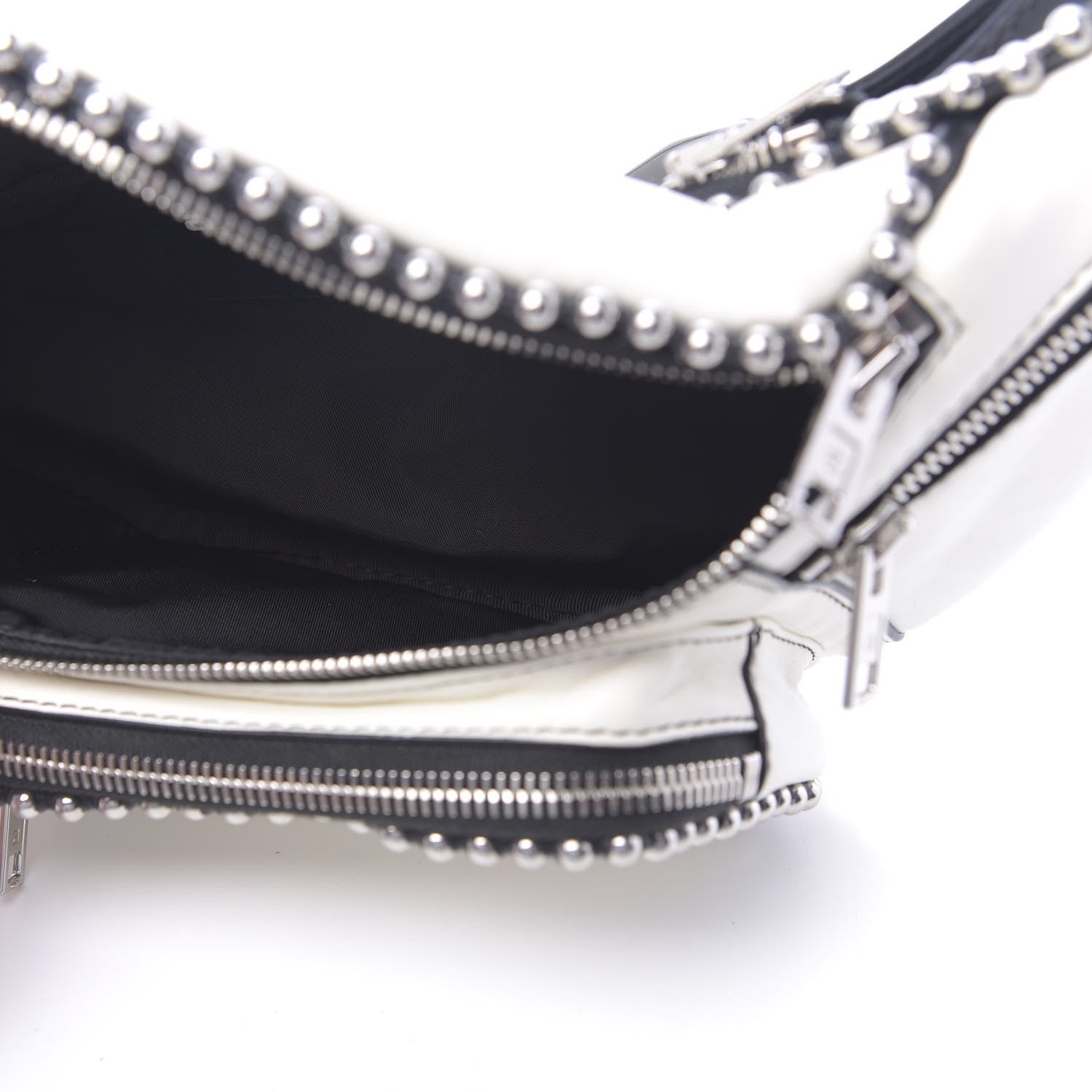 Alexander Wang Lambskin Attica Studded Belt Bag White 5 of 10