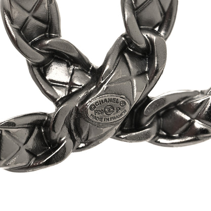 Chanel Quilted CC Brooch Ruthenium 3 of 4