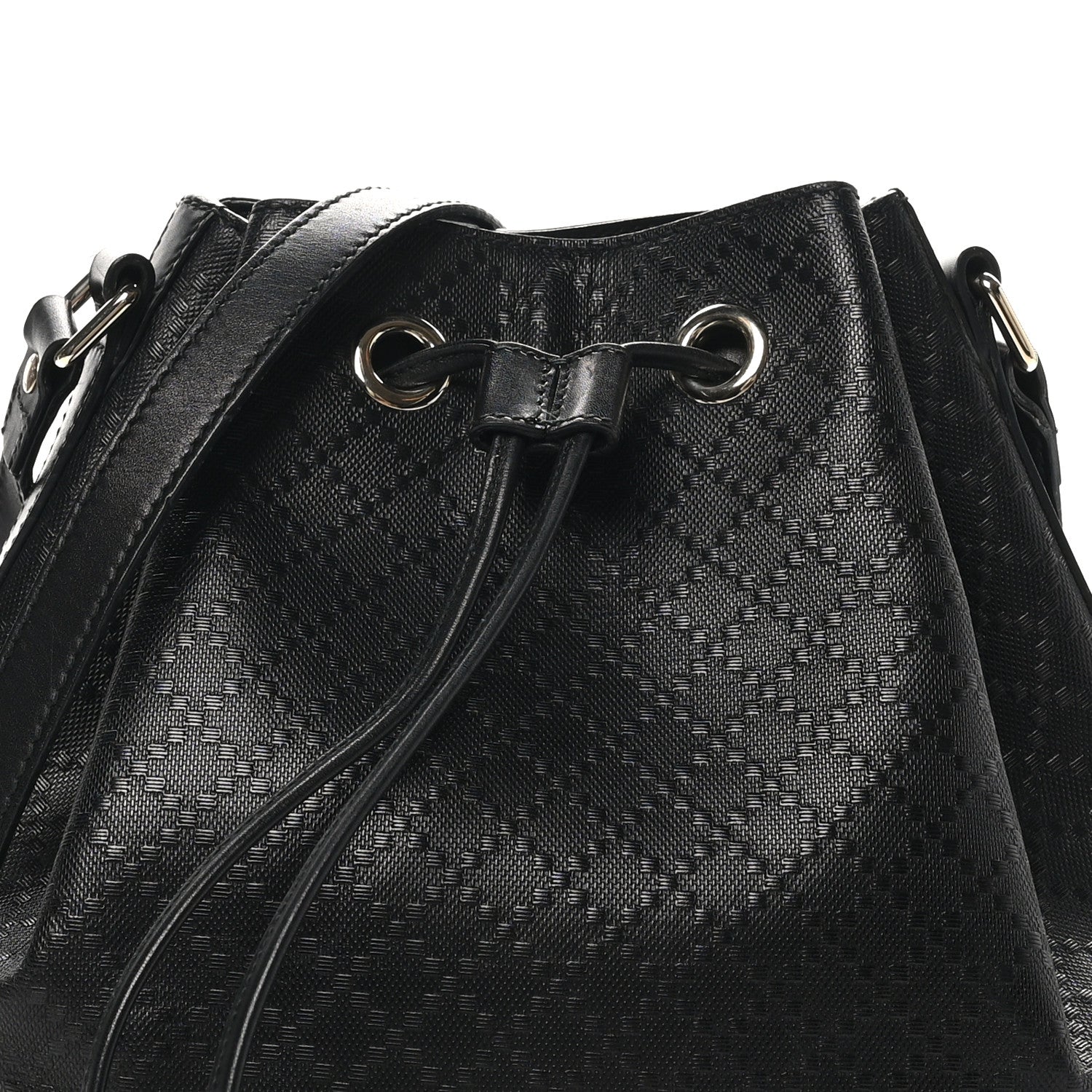 Gucci Bright Diamante Medium Bucket Bag Black 8 of 13