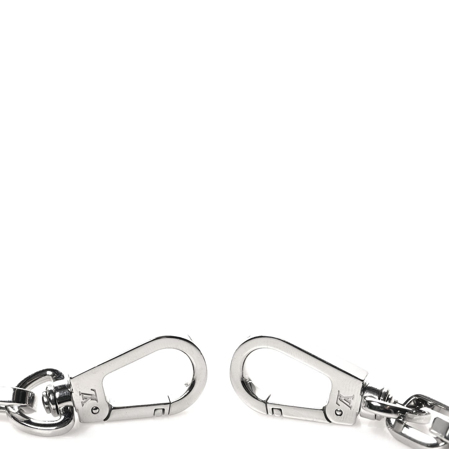 Metal Dauphine Chain Long Shoulder Strap Silver