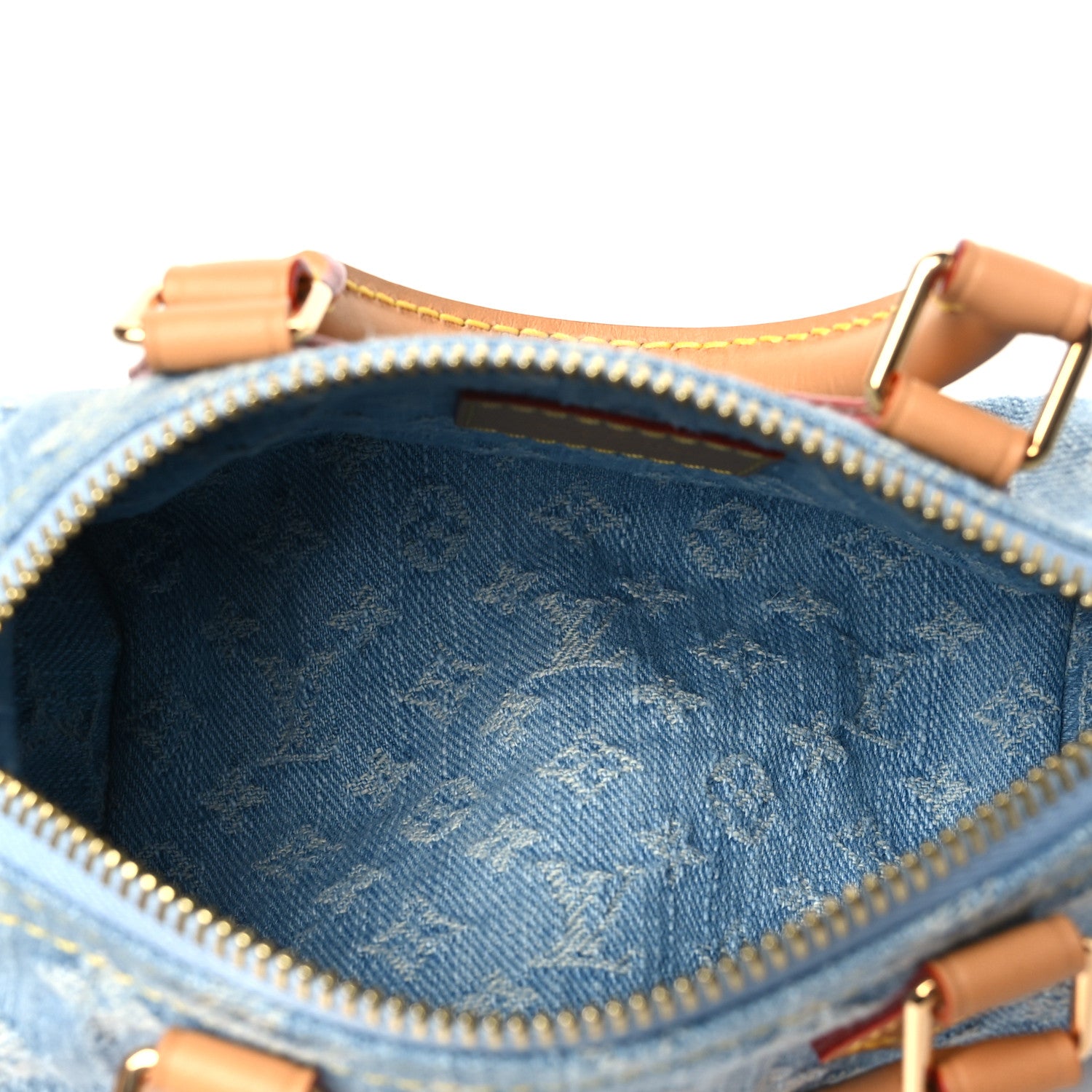 Louis Vuitton Monogram Denim Nano Speedy Sky Blue 5 of 10
