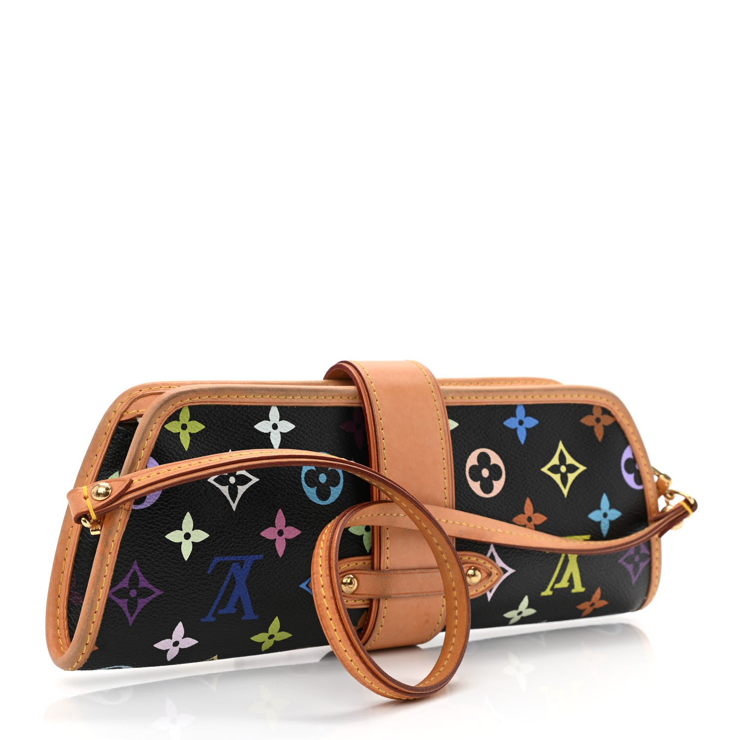 Louis Vuitton Monogram Multicolor Shirley Black 3 of 9