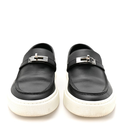 Hermes Calfskin Game Slip On Sneakers 38 Black 3 of 11