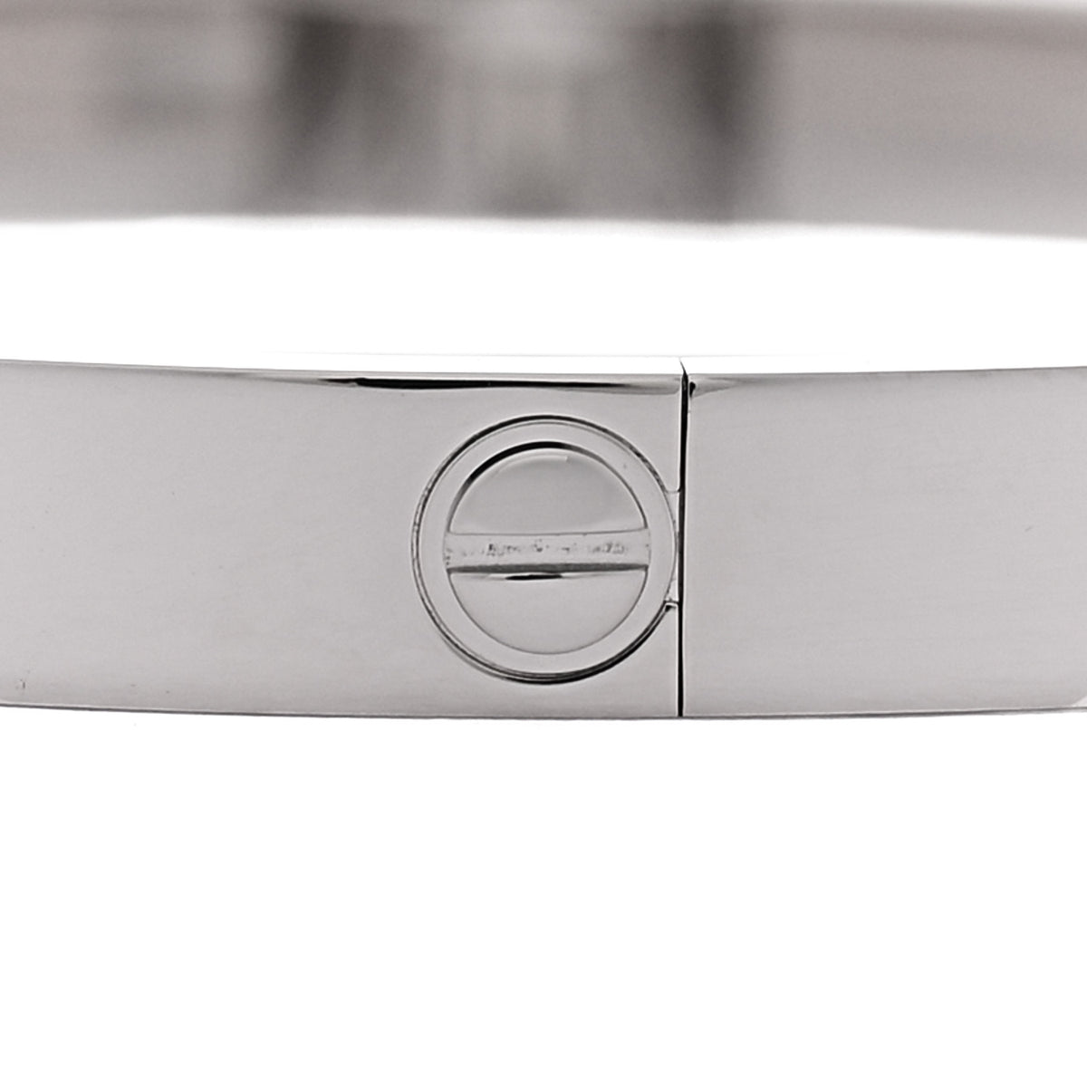 18K White Gold Medium LOVE Bracelet 16