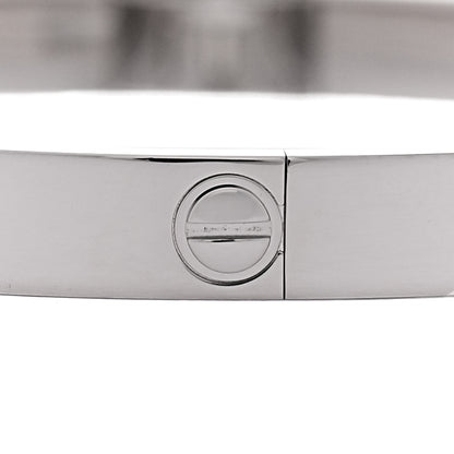 Cartier 18K White Gold Medium LOVE Bracelet 16 6 of 8