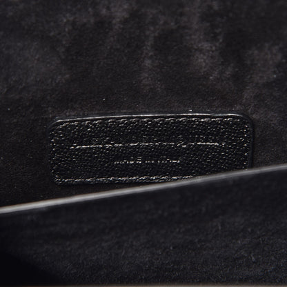 Alexander McQueen Little Stones Calfskin Small Insignia Flap Black 8 of 8
