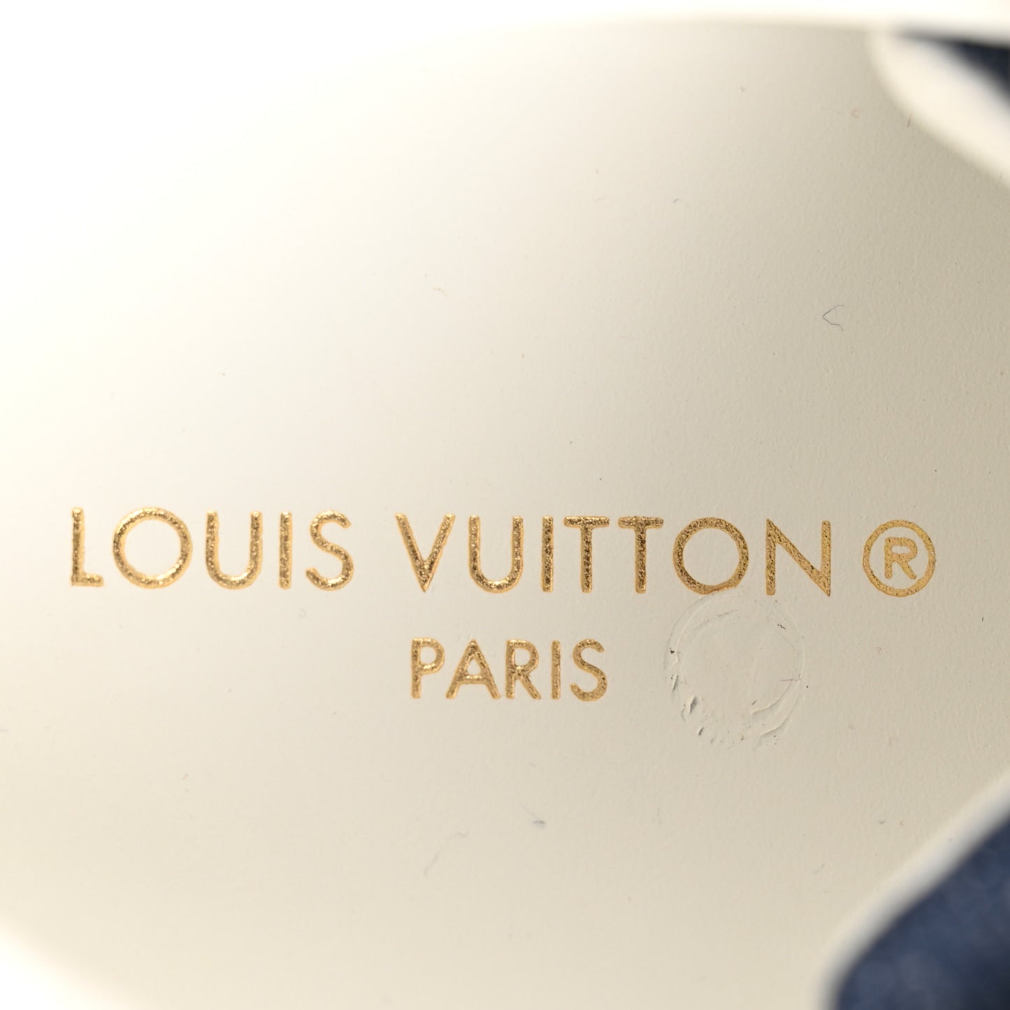 LOUIS VUITTON Denim Monogram Debossed Time Out Sneakers 39 Blue