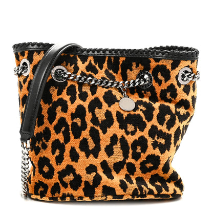 Stella McCartney Jacquard Leopard Print Small Falabella Bucket Bag Leopard 1 of 9