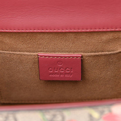 Gucci GG Supreme Monogram Blooms Small Padlock Shoulder Bag Beige Multicolor Dry Rose 6 of 12